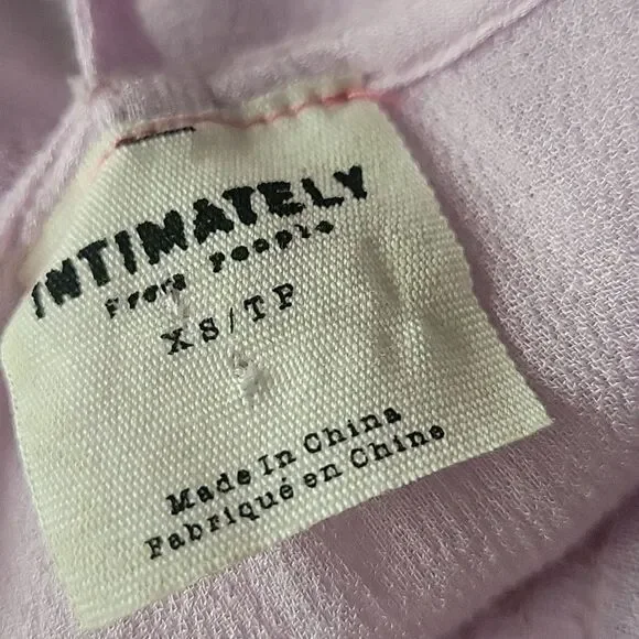 Free People XS Hazy Days Maxi Slip Dress Summer Sexy Purple Boho Ruffle Coquette - Picture 12 of 16